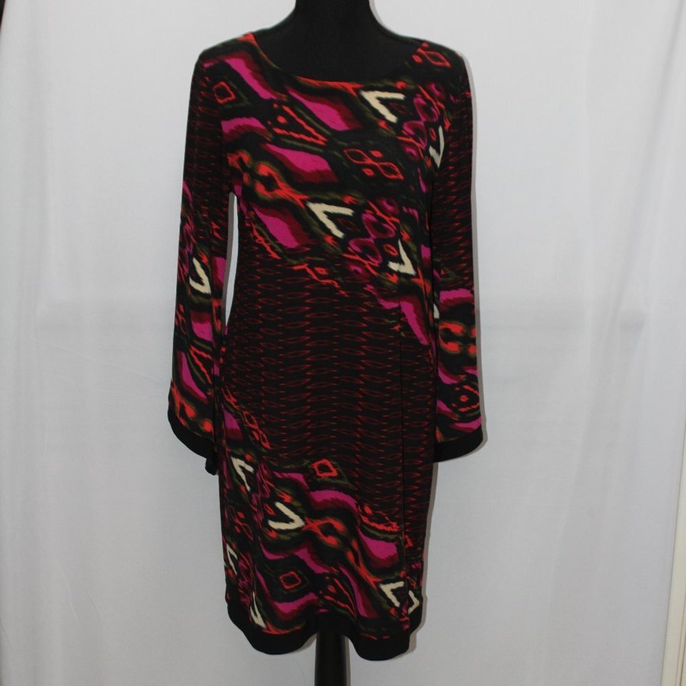 Emma & Michele Round Neck and Bell Sleeve Dress